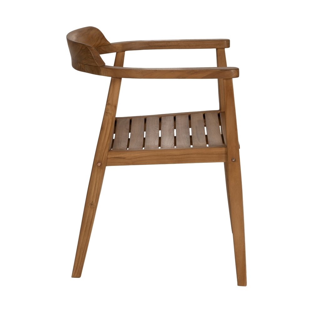 SILLA NATURAL MADERA 58,50 X 59 X 76 CM