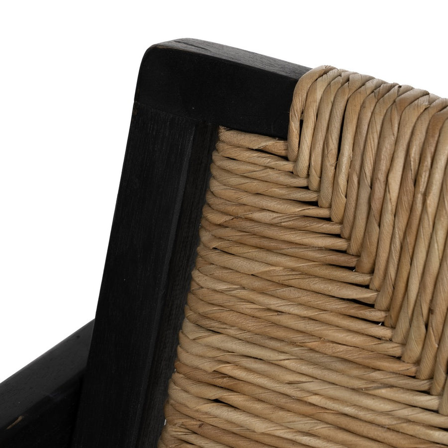 SILLA NATURAL-NEGRO MADERA 56 X 62 X 76,50 CM