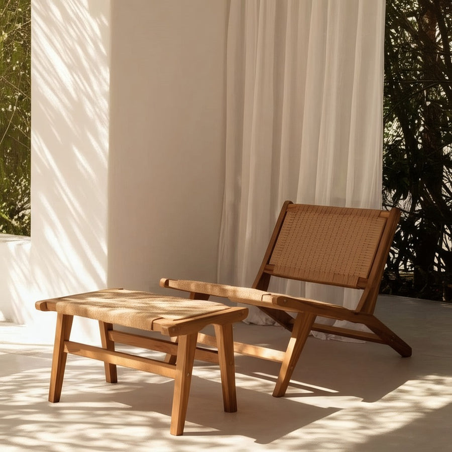 REPOSAPIÉS NATURAL MADERA 60,50 X 45 X 36 CM