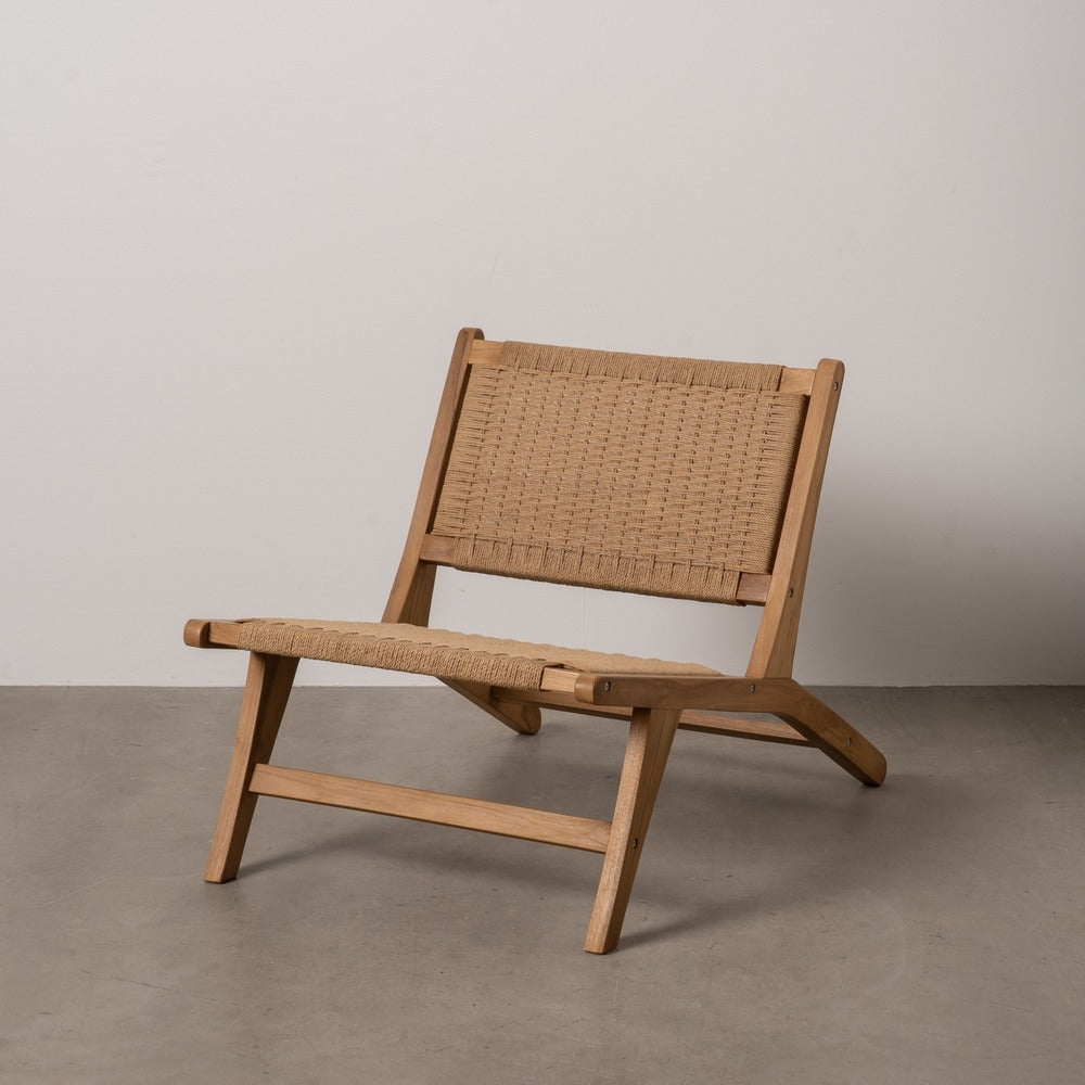 BUTACA NATURAL MADERA 60 X 93 X 64 CM