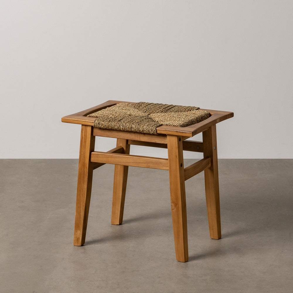 TABURETE NATURAL MADERA 49 X 35 X 45 CM