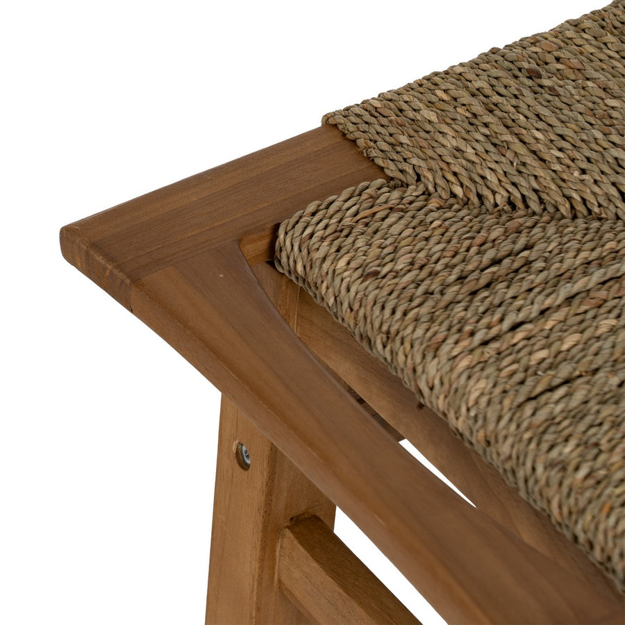 TABURETE NATURAL MADERA 49 X 35 X 45 CM