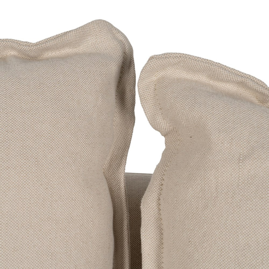 SOFÁ 2 PLAZAS CREMA TEJIDO-MADERA 160 X 95 X 85 CM