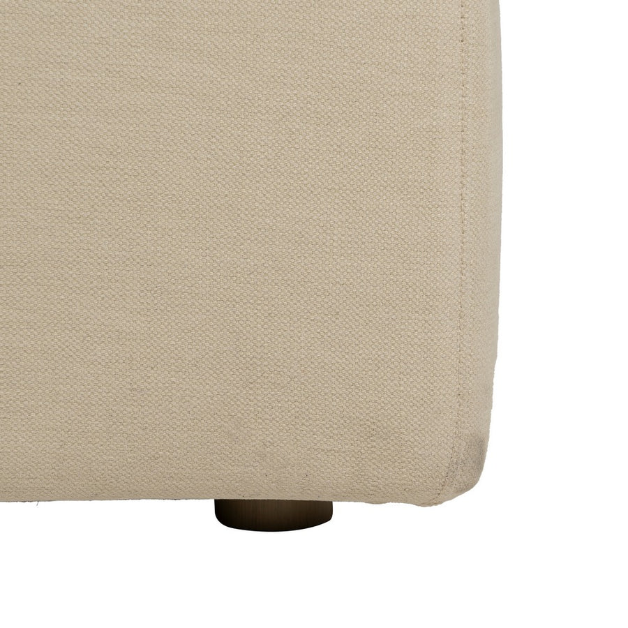SOFÁ 3 PLAZAS BEIGE TEJIDO-MADERA 212 X 100 X 83 CM