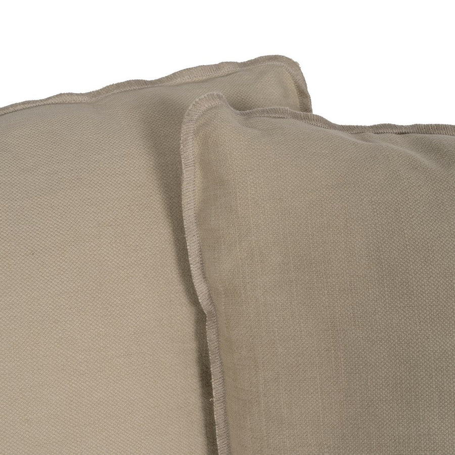SOFÁ 3 PLAZAS BEIGE TEJIDO-MADERA 216 X 94 X 93 CM