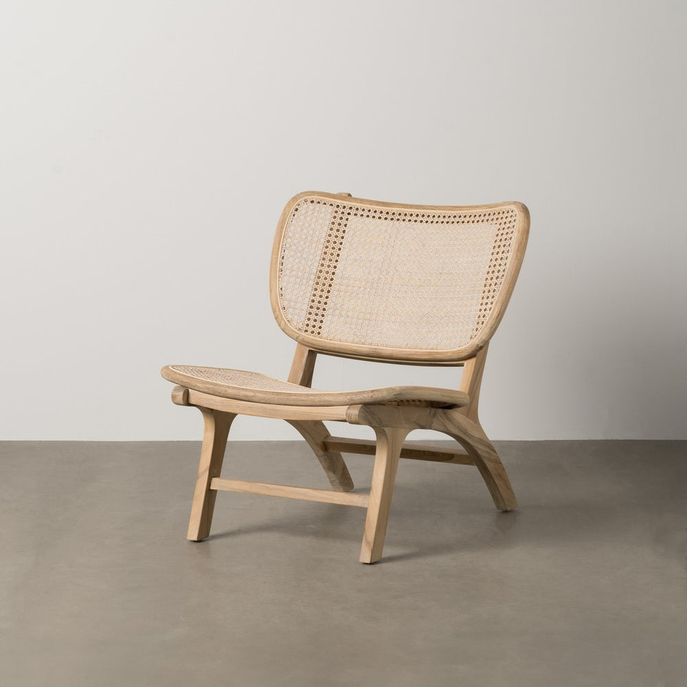 SILLÓN NATURAL RATÁN/MADERA SALÓN 84 X 58 X 74 CM
