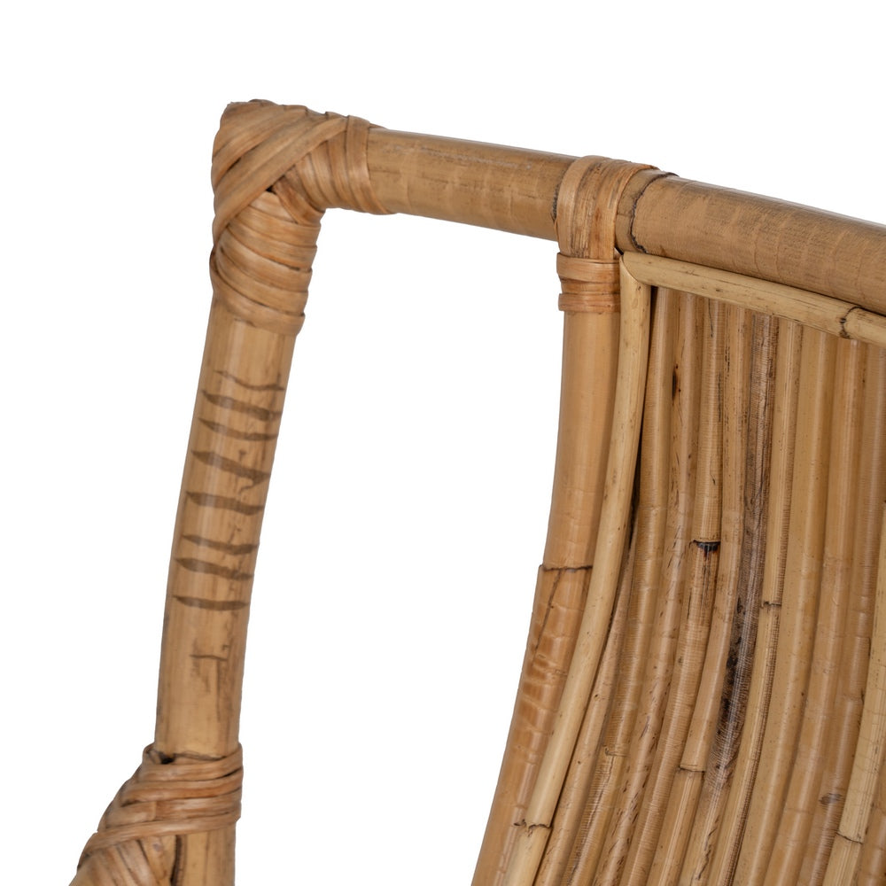 SILLÓN NATURAL RATÁN DECORACIÓN 54 X 65 X 96 CM