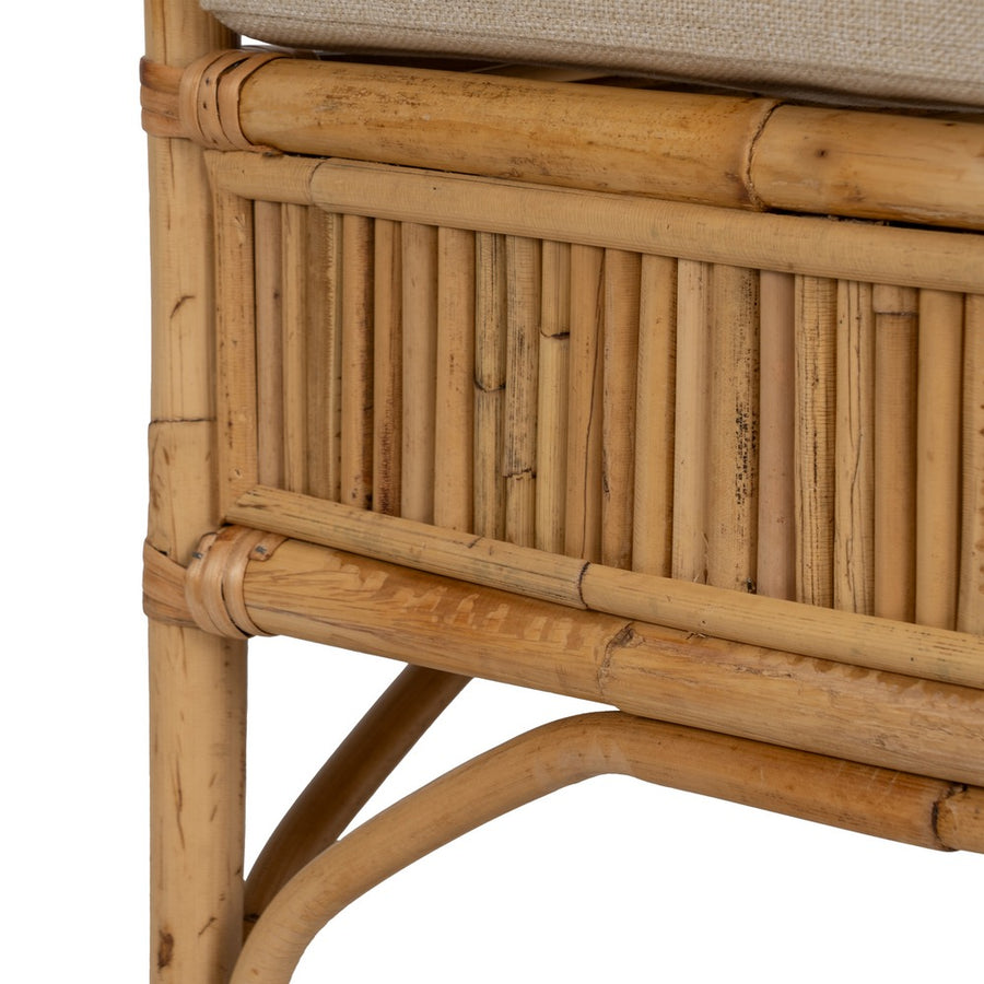 SILLÓN NATURAL RATÁN DECORACIÓN 54 X 65 X 96 CM