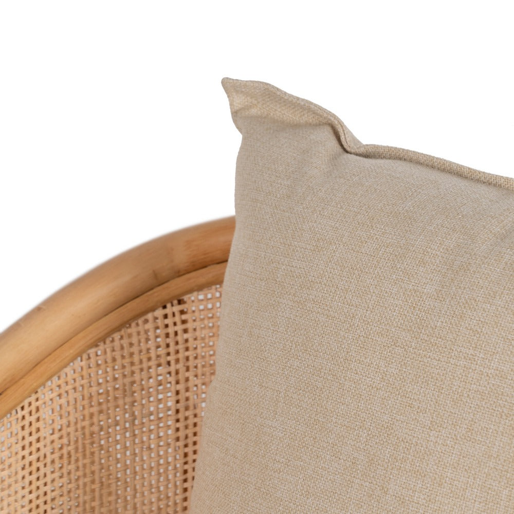 NATURAL RATTAN DECORATIVE ARMCHAIR 68 X 68 X 76 CM