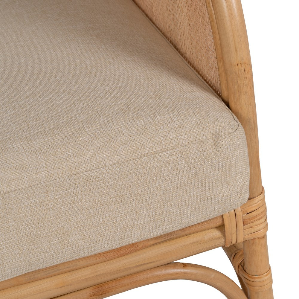 NATURAL RATTAN DECORATIVE ARMCHAIR 68 X 68 X 76 CM