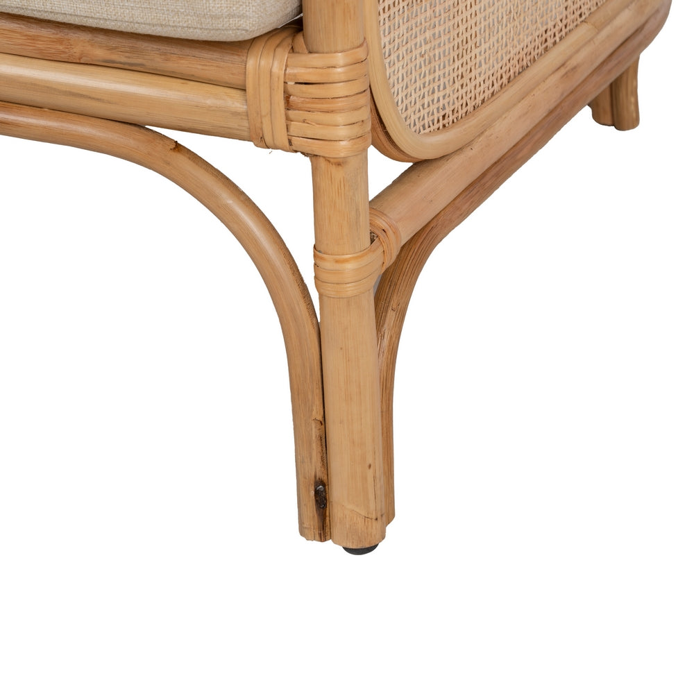 NATURAL RATTAN DECORATIVE ARMCHAIR 68 X 68 X 76 CM