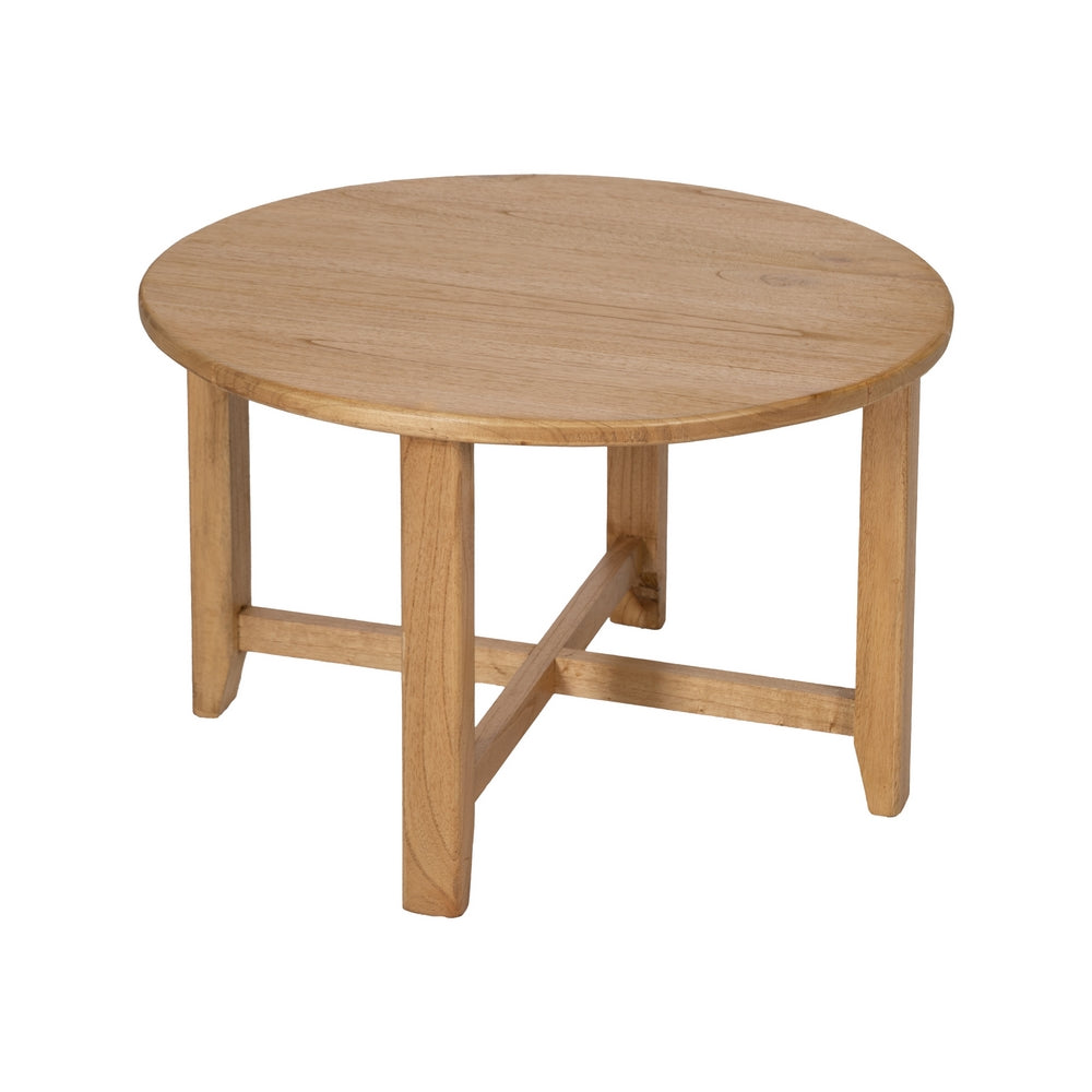 MESA CENTRO NATURAL MADERA MINDI SAL�N 80 X 80 X 50 CM