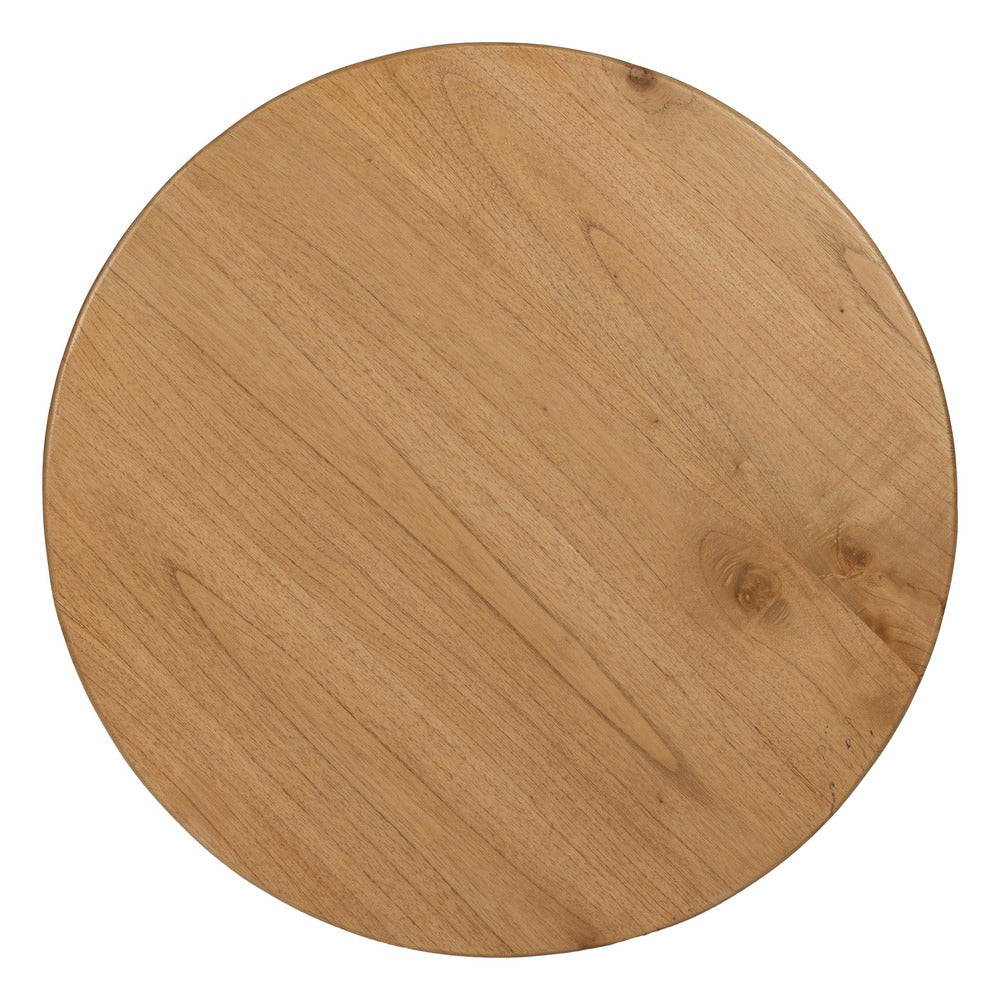 MESA CENTRO NATURAL MADERA MINDI SALÓN 80 X 80 X 50 CM