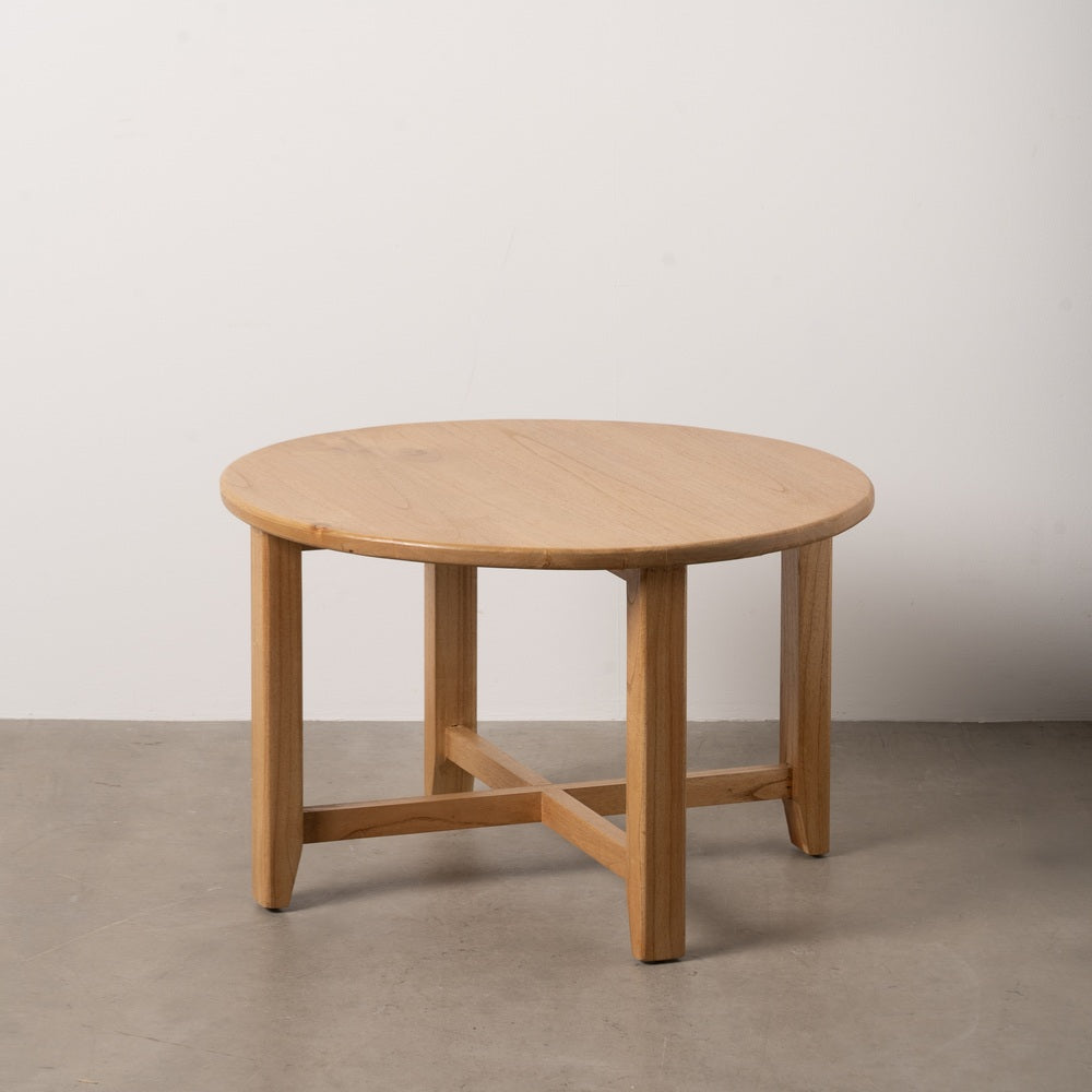 MESA CENTRO NATURAL MADERA MINDI SAL�N 80 X 80 X 50 CM