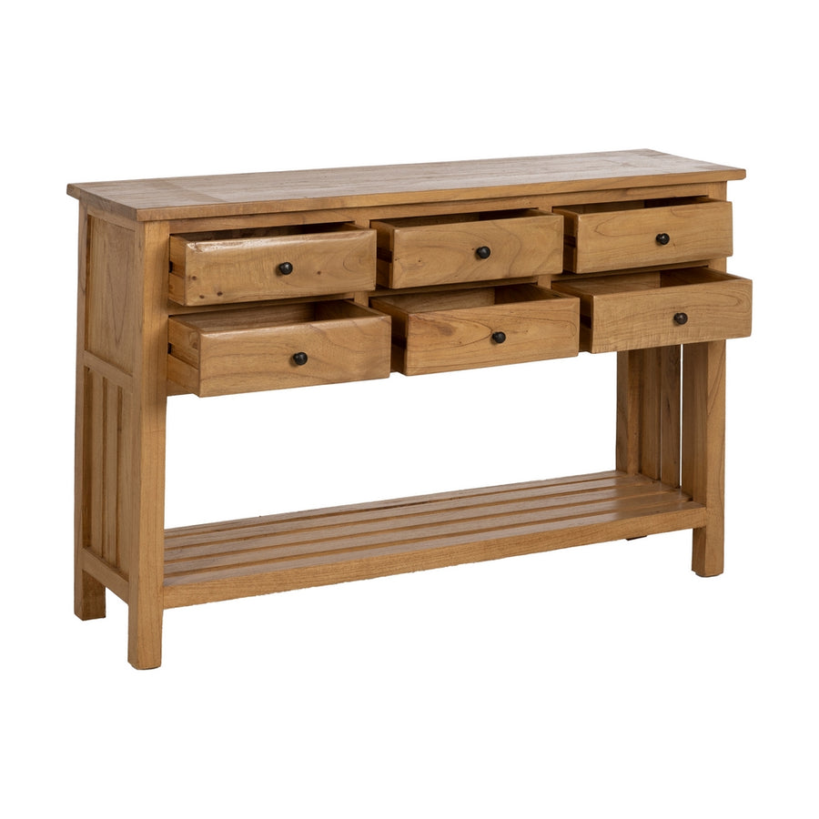 CONSOLA NATURAL MADERA MINDI ENTRADA 130 X 35 X 85 CM