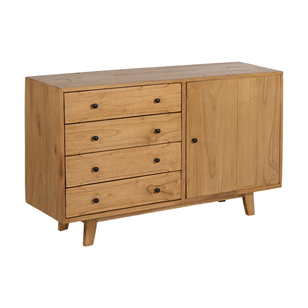 APARADOR NATURAL MADERA MINDI SALÓN 130 X 40 X 80 CM