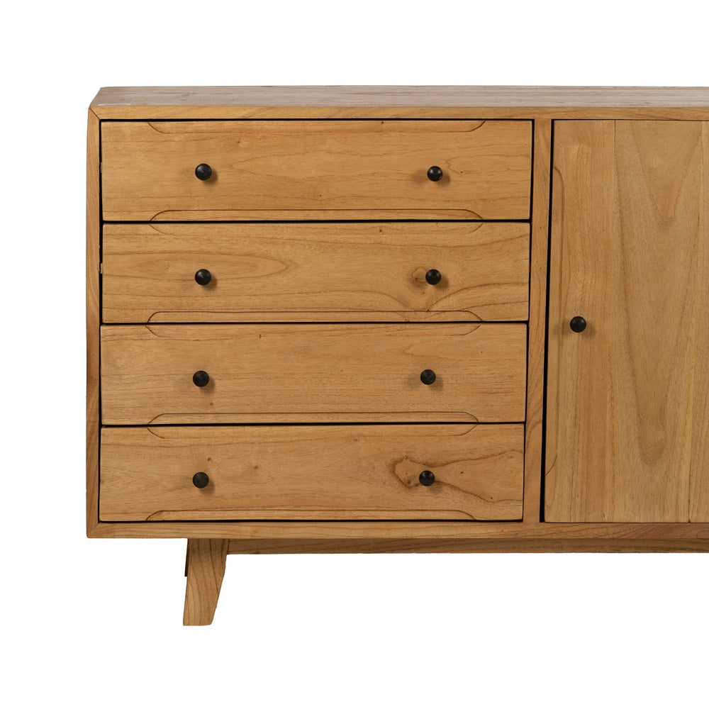 APARADOR NATURAL MADERA MINDI SALÓN 130 X 40 X 80 CM