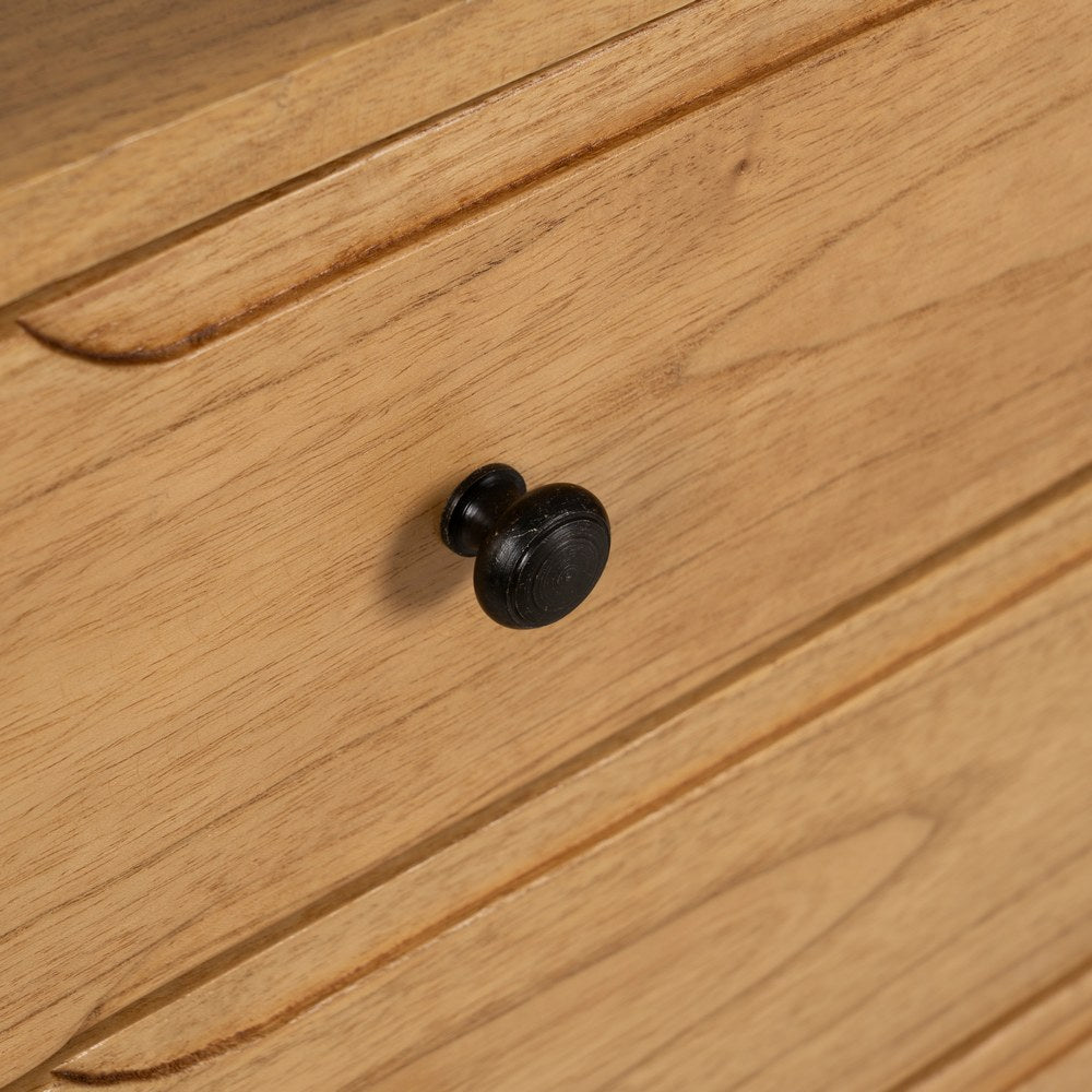 APARADOR NATURAL MADERA MINDI SALÓN 130 X 40 X 80 CM