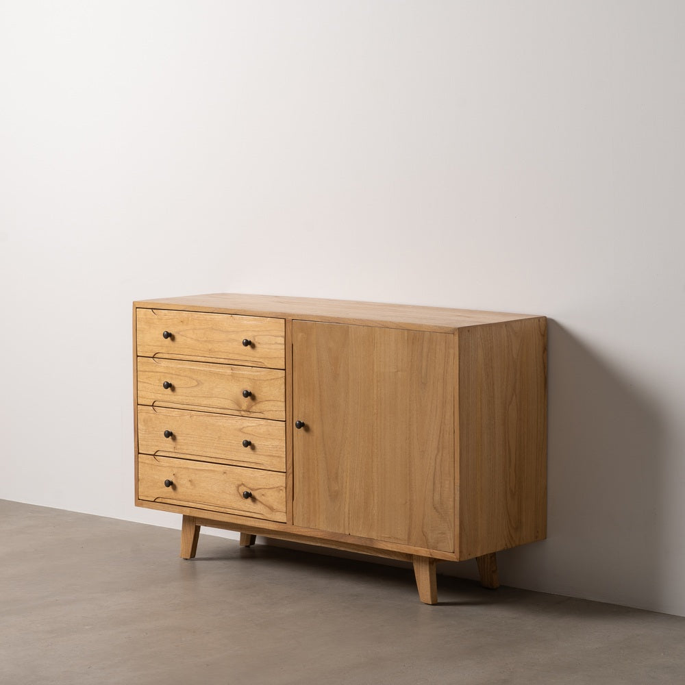 APARADOR NATURAL MADERA MINDI SAL�N 130 X 40 X 80 CM
