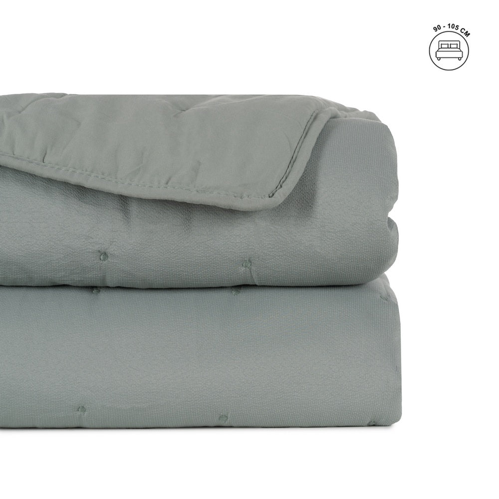 COLCHA VERDE POLIESTER DORMITORIO 180 X 260 CM