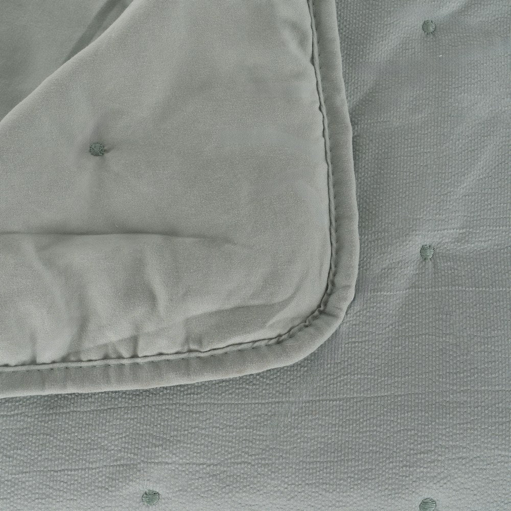 COLCHA VERDE POLIESTER DORMITORIO 230 X 280 CM