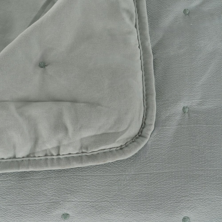 COLCHA VERDE POLIESTER DORMITORIO 230 X 280 CM