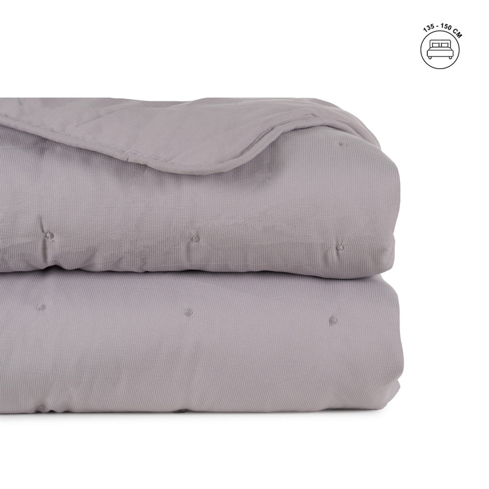 COLCHA GRIS POLIESTER DORMITORIO 230 X 280 CM