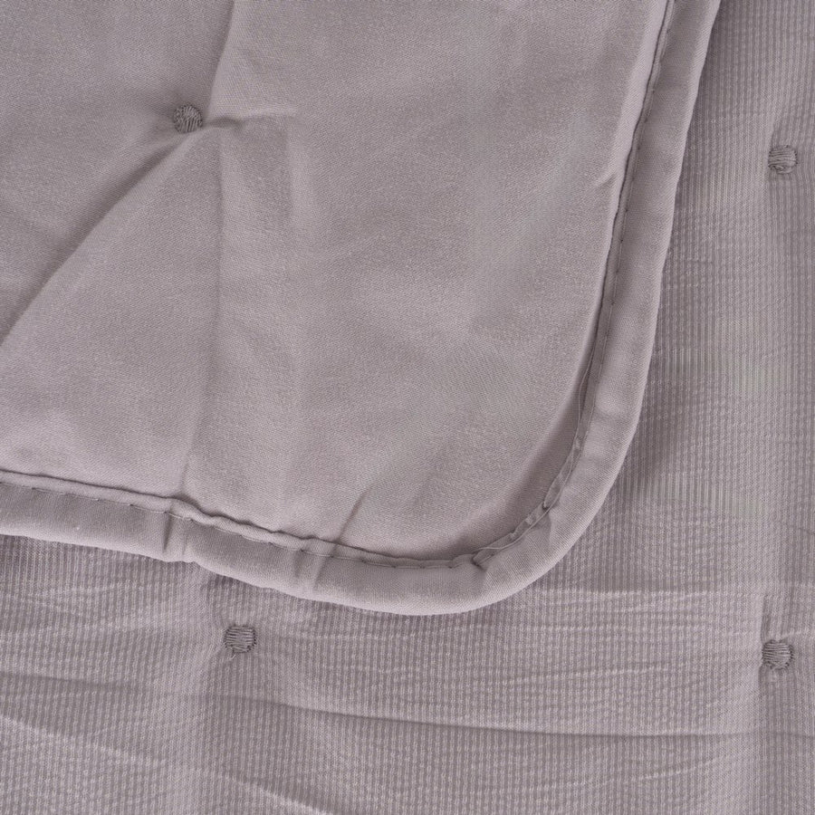 COLCHA GRIS POLIESTER DORMITORIO 270 X 280 CM