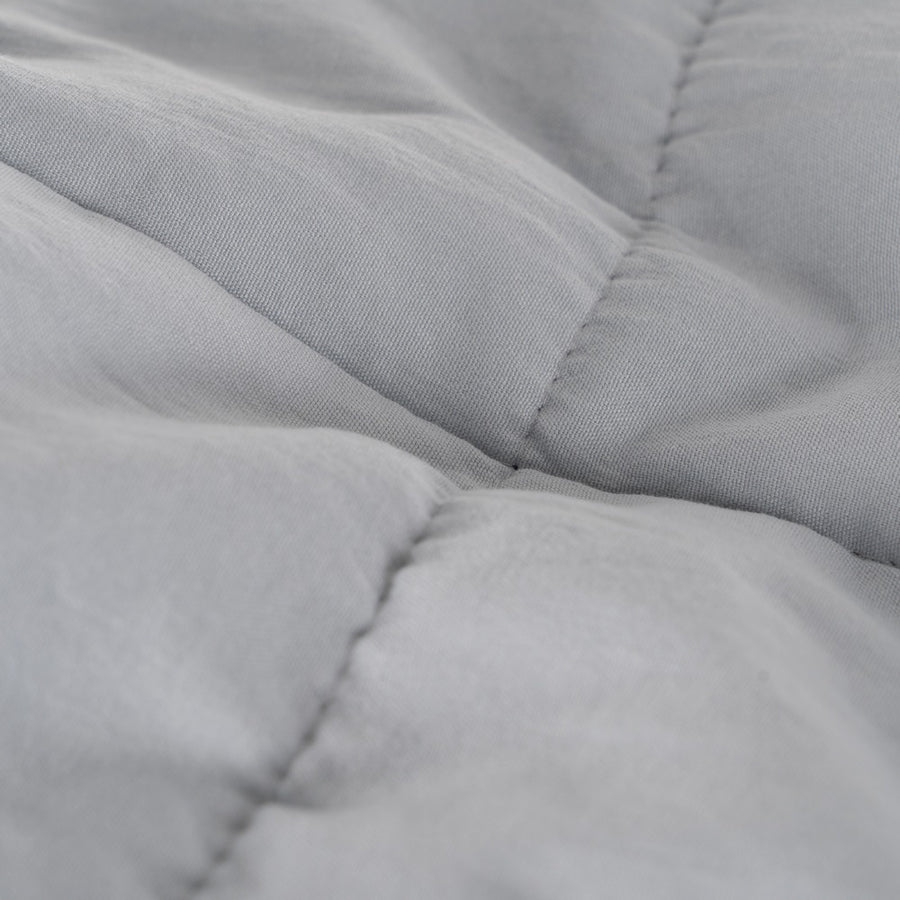COLCHA GRIS POLIESTER DORMITORIO 180 X 260 CM