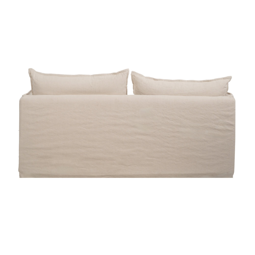 SOF� 2 PLAZAS CREMA TEJIDO-MADERA 180 X 97 X 89 CM