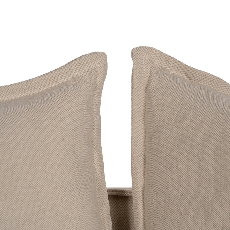 SOFÁ 3 PLAZAS CREMA TEJIDO-MADERA 210 X 97 X 89 CM