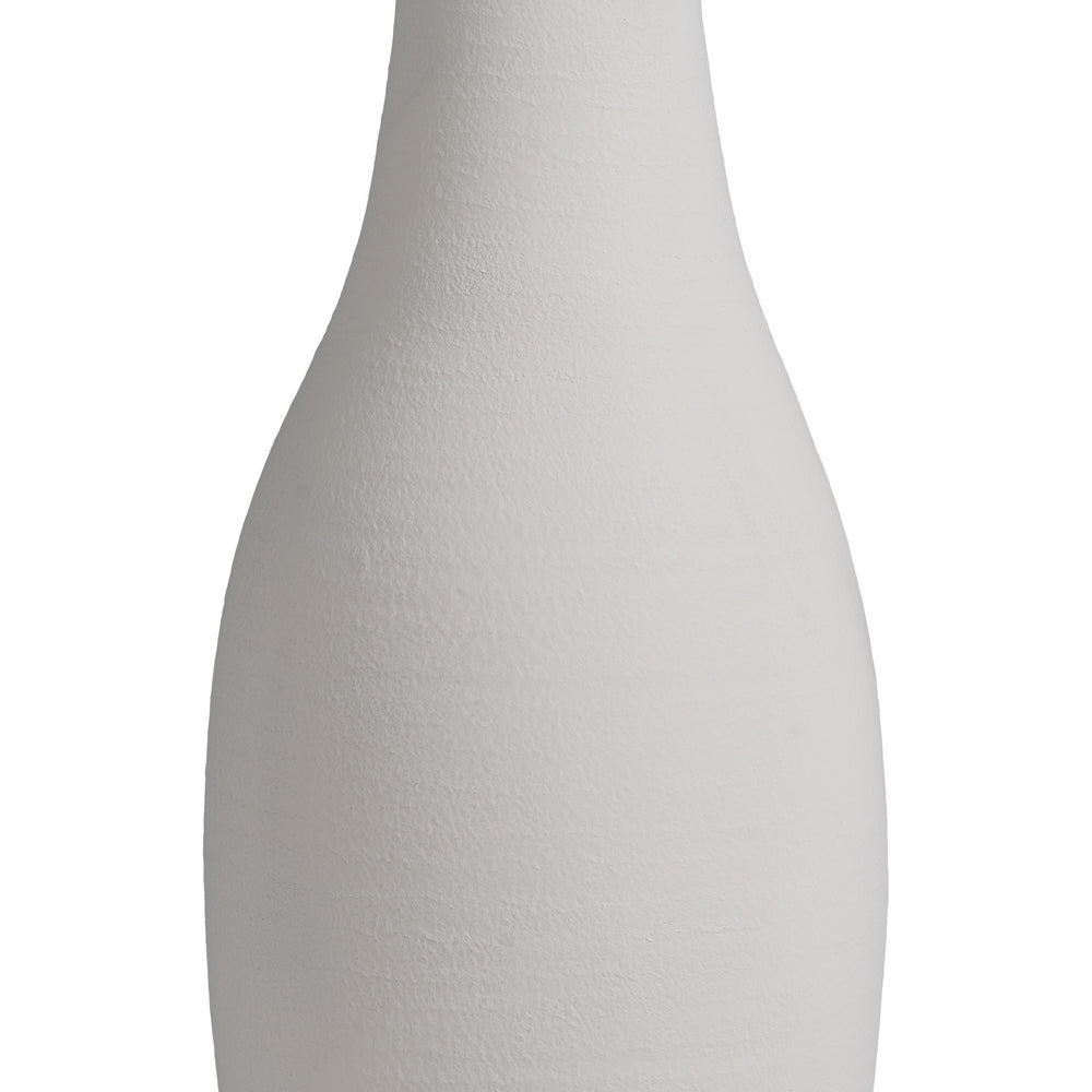 WHITE CLAY VASE DECORATION 27 X 27 X 100 CM