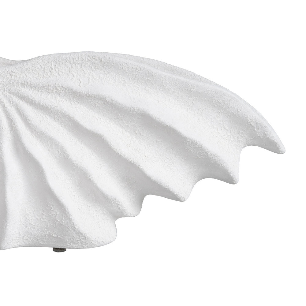 WHITE CLAY VASE DECORATION 38 X 14 X 23 CM