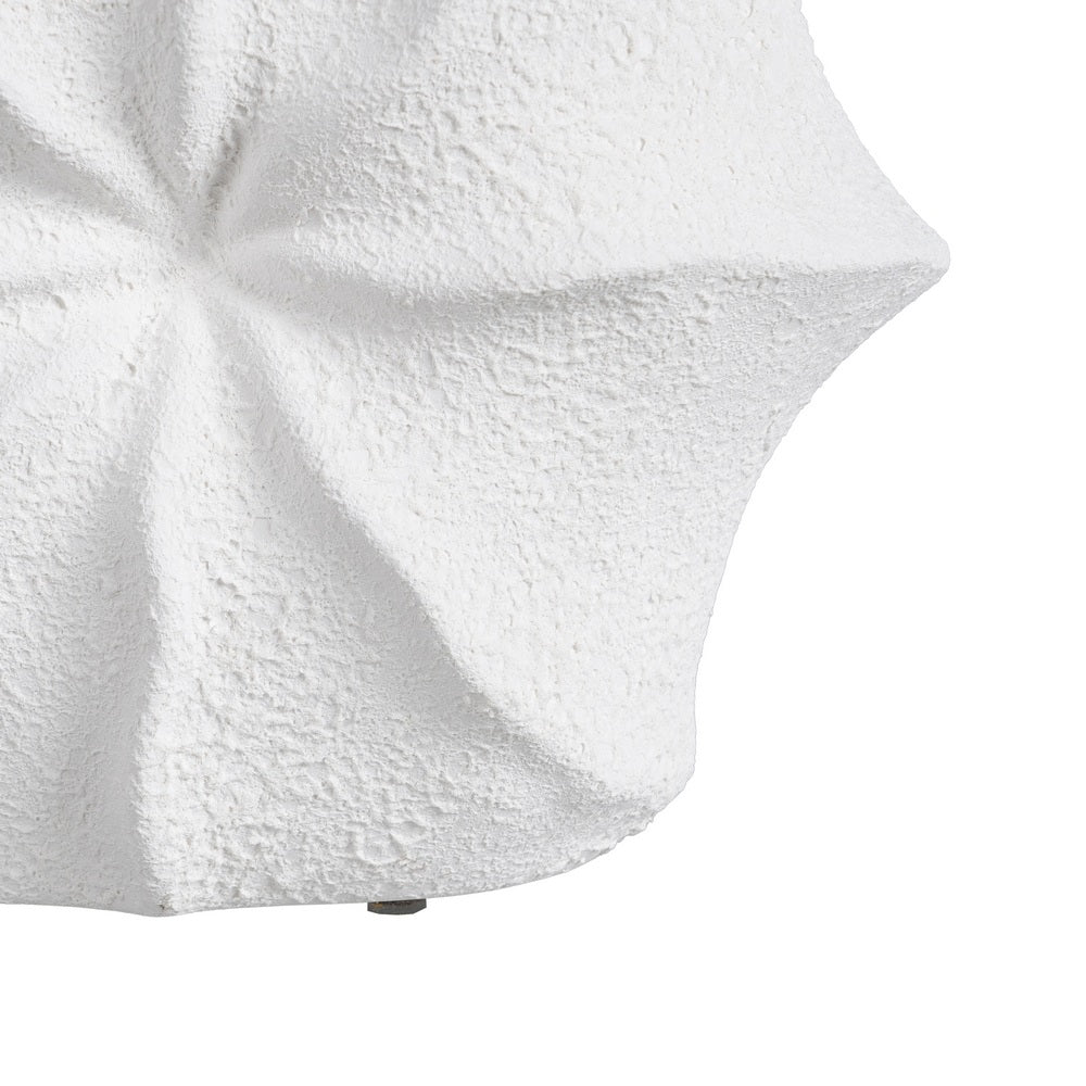 WHITE CLAY VASE DECORATION 27 X 14 X 23 CM