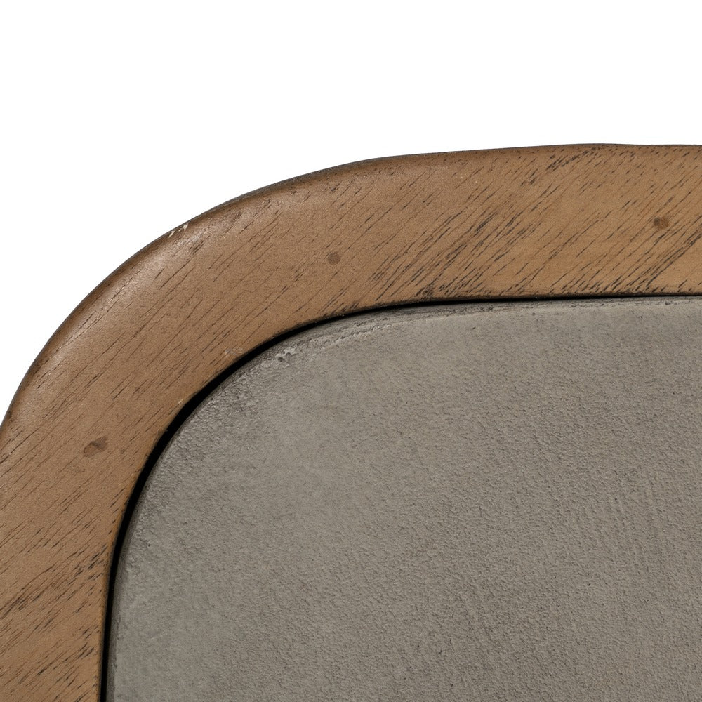WOOD-MICRO-CEMENT DINING TABLE LIVING ROOM 180 X 80 X 76 CM