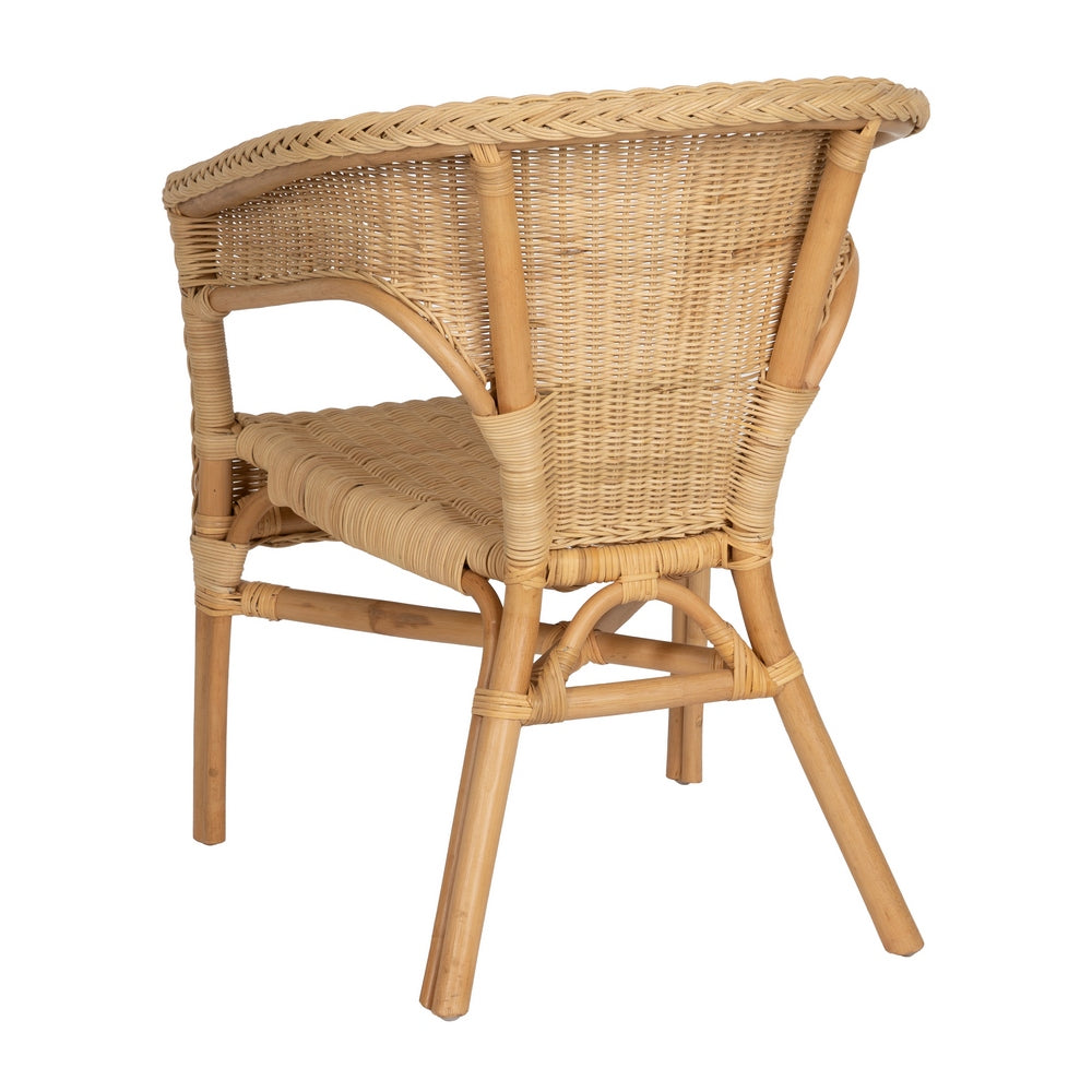 NATURAL RATTAN LOUNGE CHAIR 60 X 58 X 80 CM