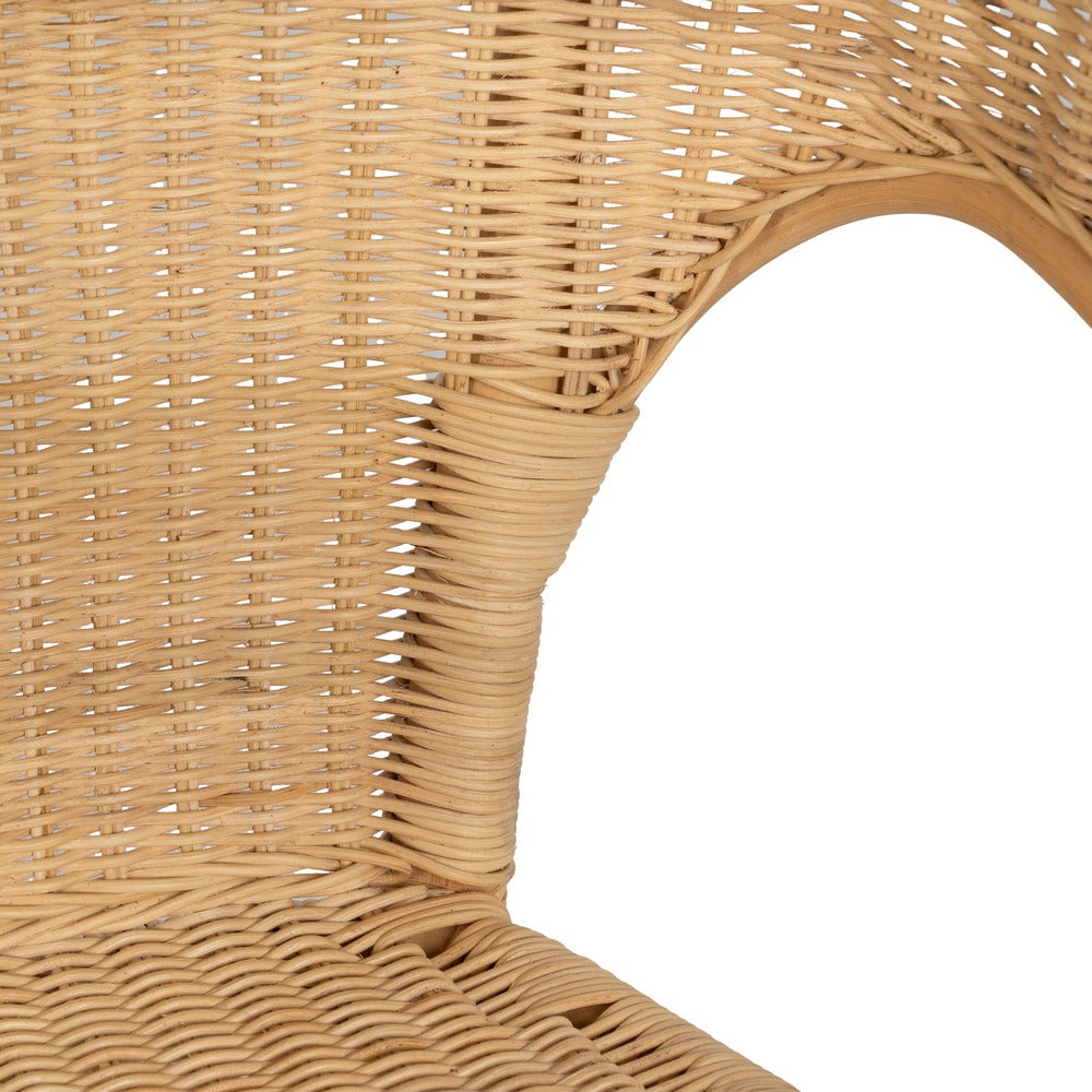 NATURAL RATTAN LOUNGE CHAIR 60 X 58 X 80 CM