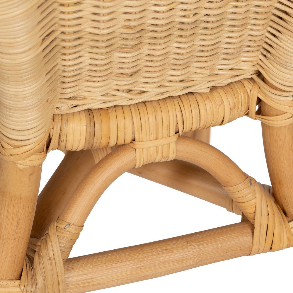 NATURAL RATTAN LOUNGE CHAIR 60 X 58 X 80 CM