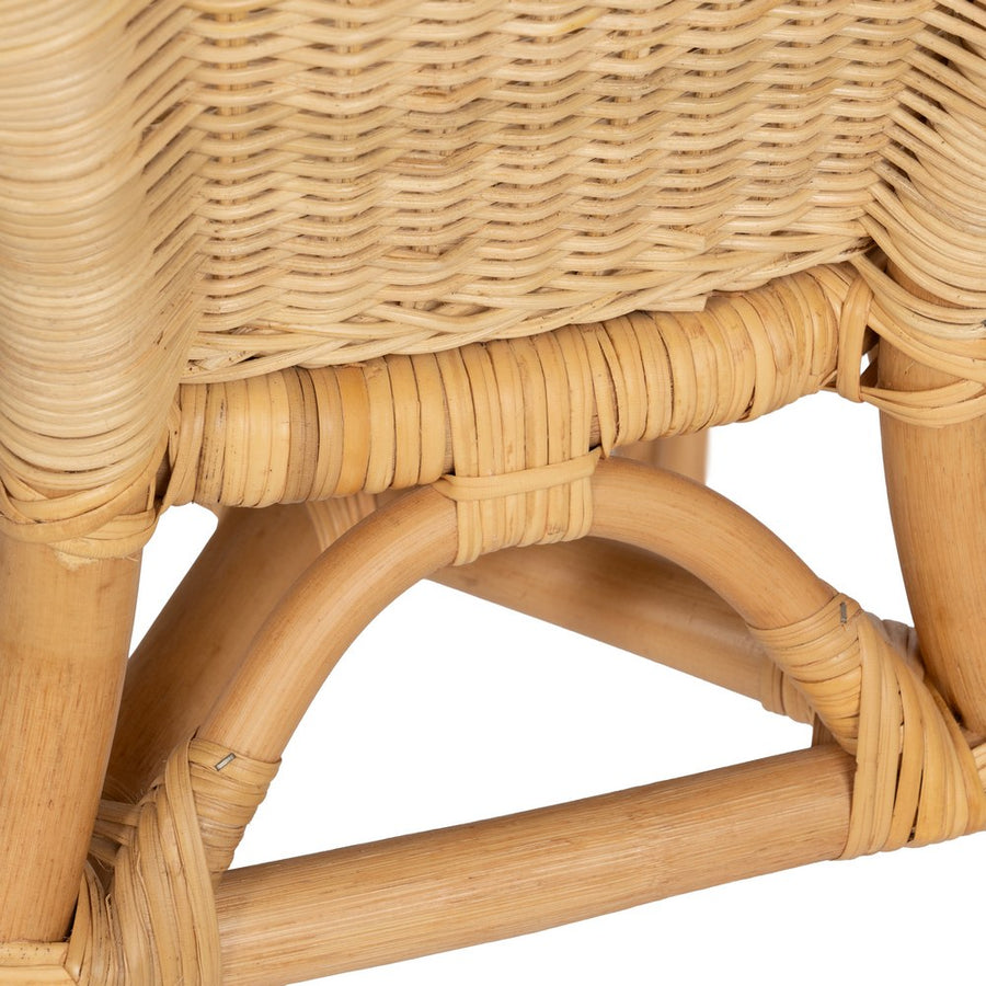 NATURAL RATTAN LOUNGE CHAIR 60 X 58 X 80 CM