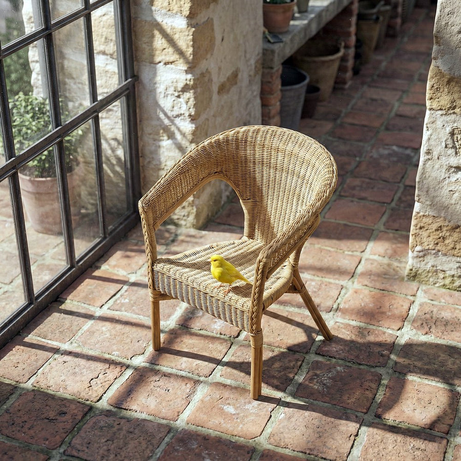 NATURAL RATTAN LOUNGE CHAIR 60 X 58 X 80 CM