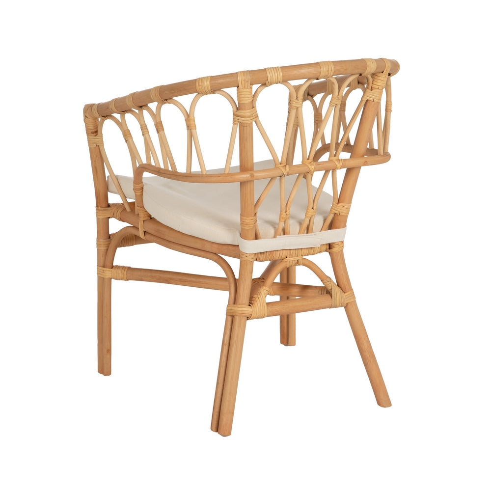 SILLA NATURAL RATÁN SALÓN 58 X 59 X 78 CM