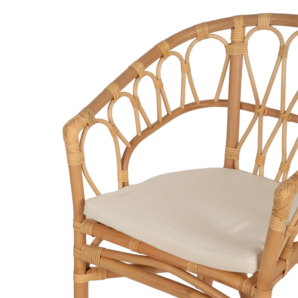 SILLA NATURAL RATÁN SALÓN 58 X 59 X 78 CM