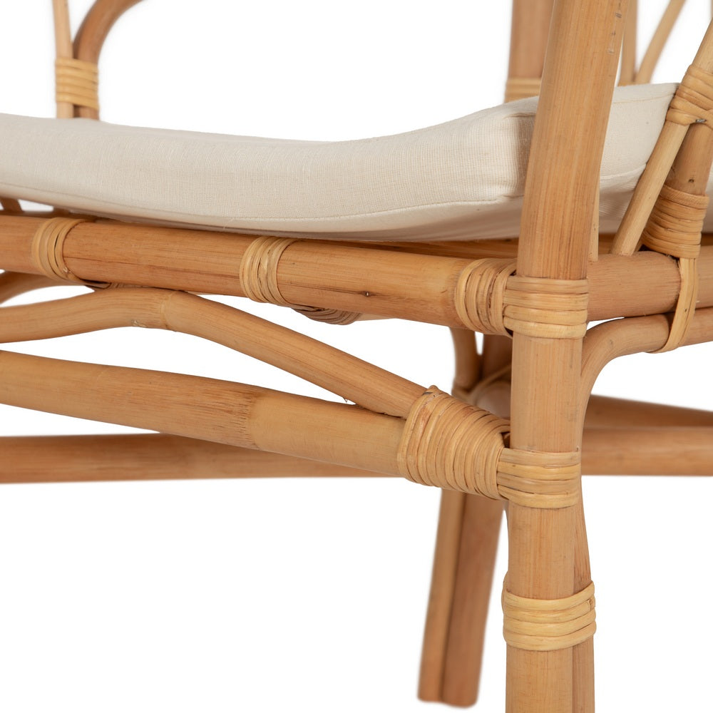 SILLA NATURAL RATÁN SALÓN 58 X 59 X 78 CM