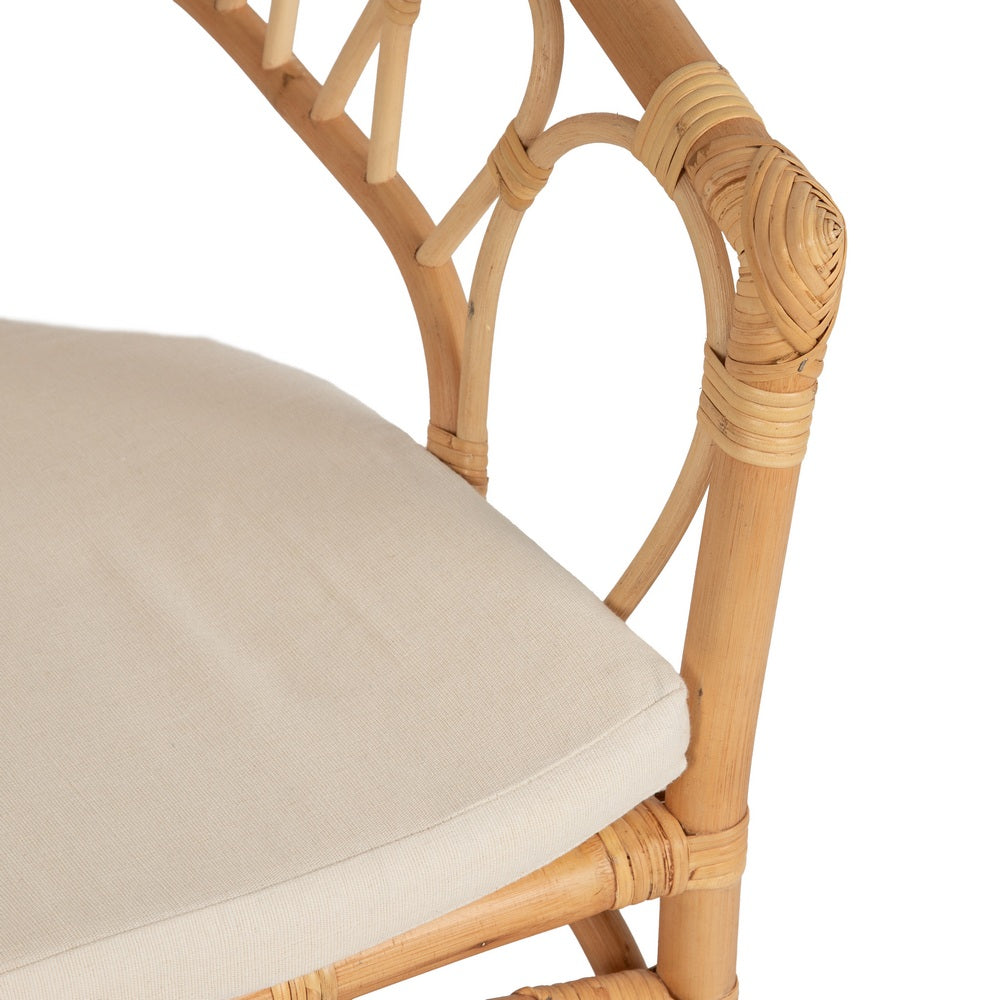 SILLA NATURAL RATÁN SALÓN 58 X 59 X 78 CM
