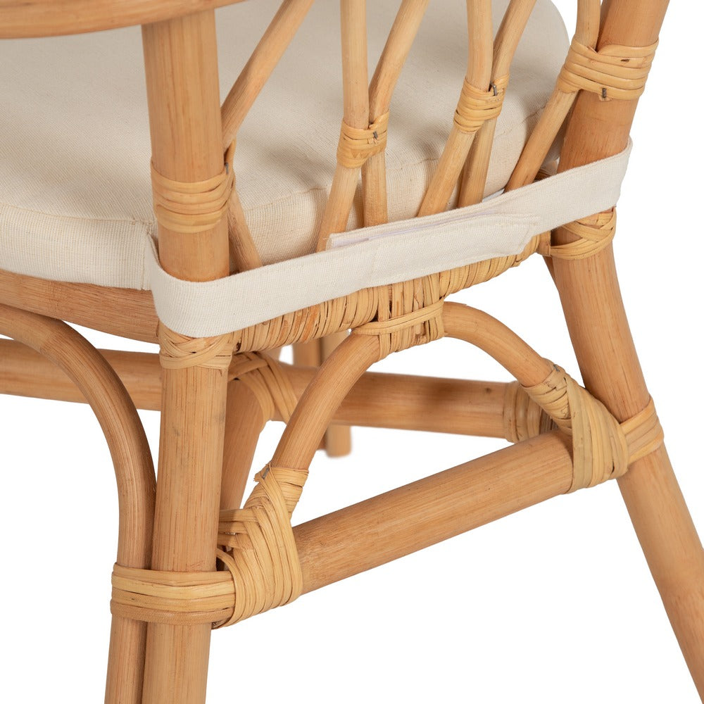 SILLA NATURAL RATÁN SALÓN 58 X 59 X 78 CM