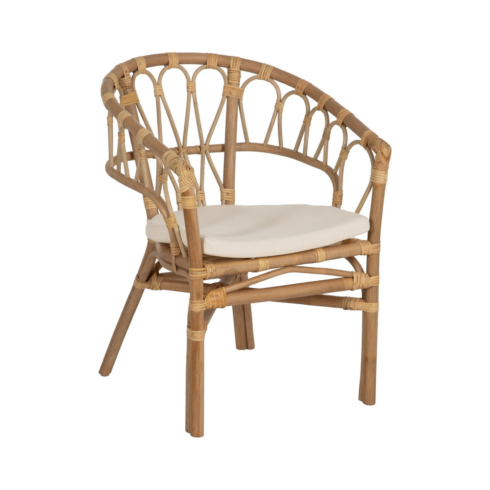 HONEY RATTAN LOUNGE CHAIR 58 X 59 X 78 CM