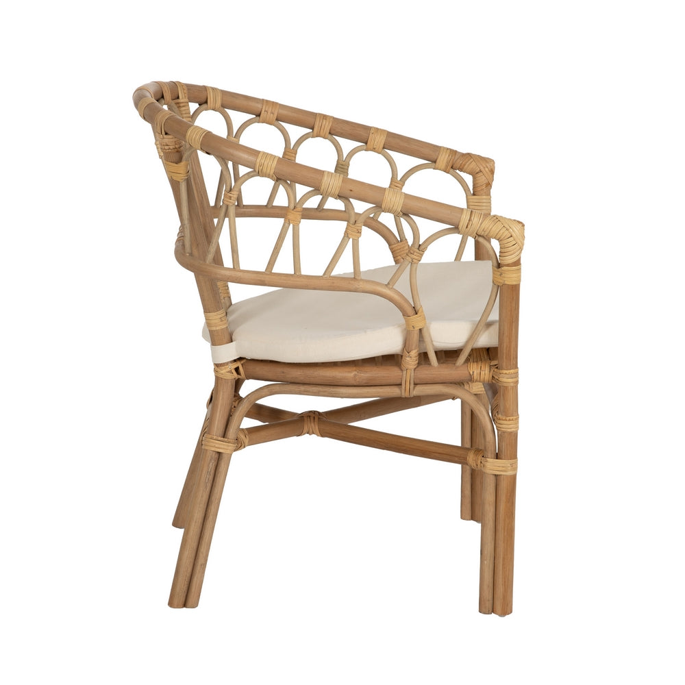 HONEY RATTAN LOUNGE CHAIR 58 X 59 X 78 CM