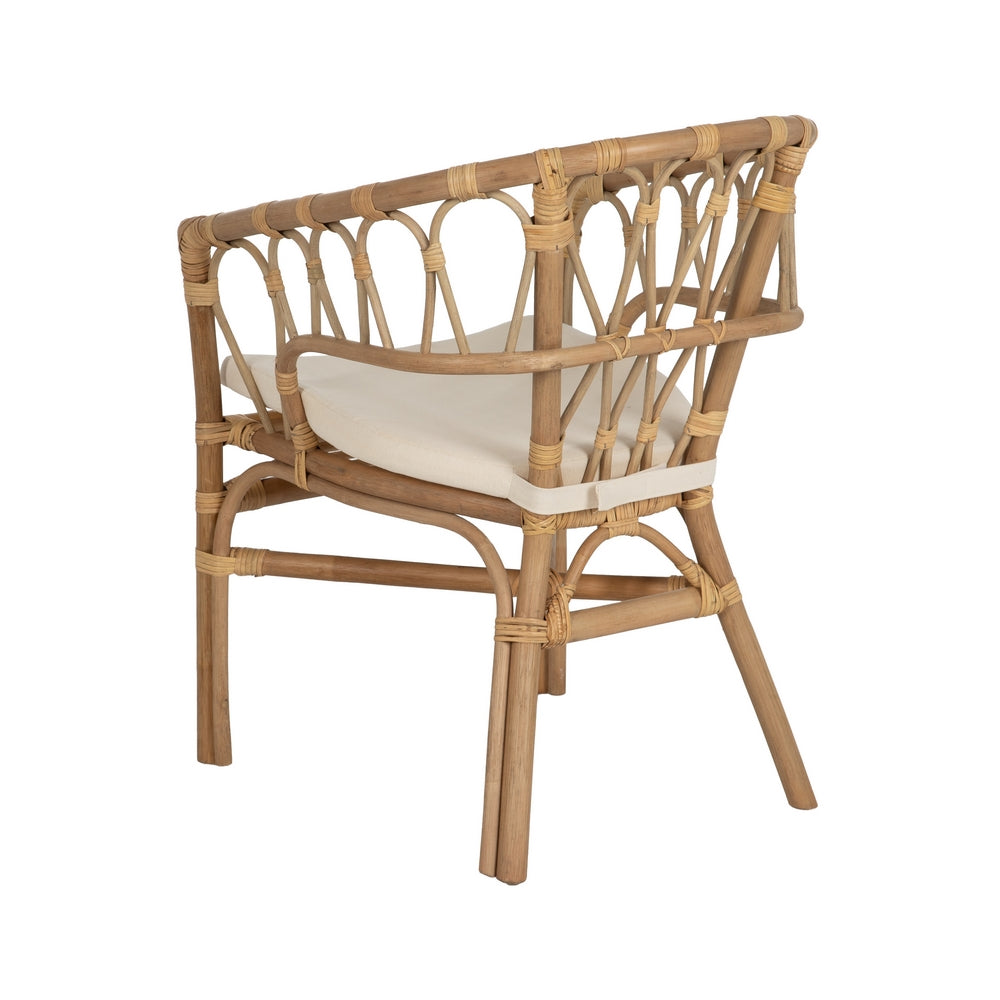 HONEY RATTAN LOUNGE CHAIR 58 X 59 X 78 CM