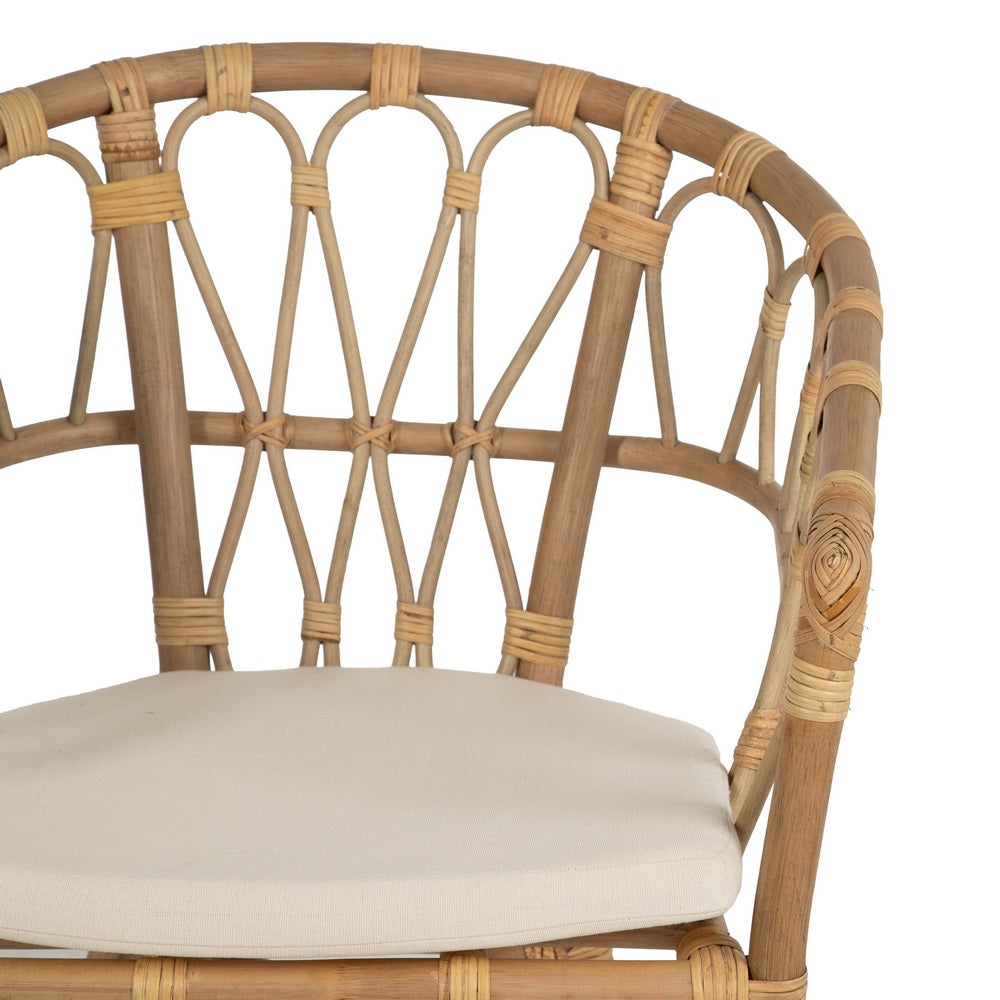 HONEY RATTAN LOUNGE CHAIR 58 X 59 X 78 CM