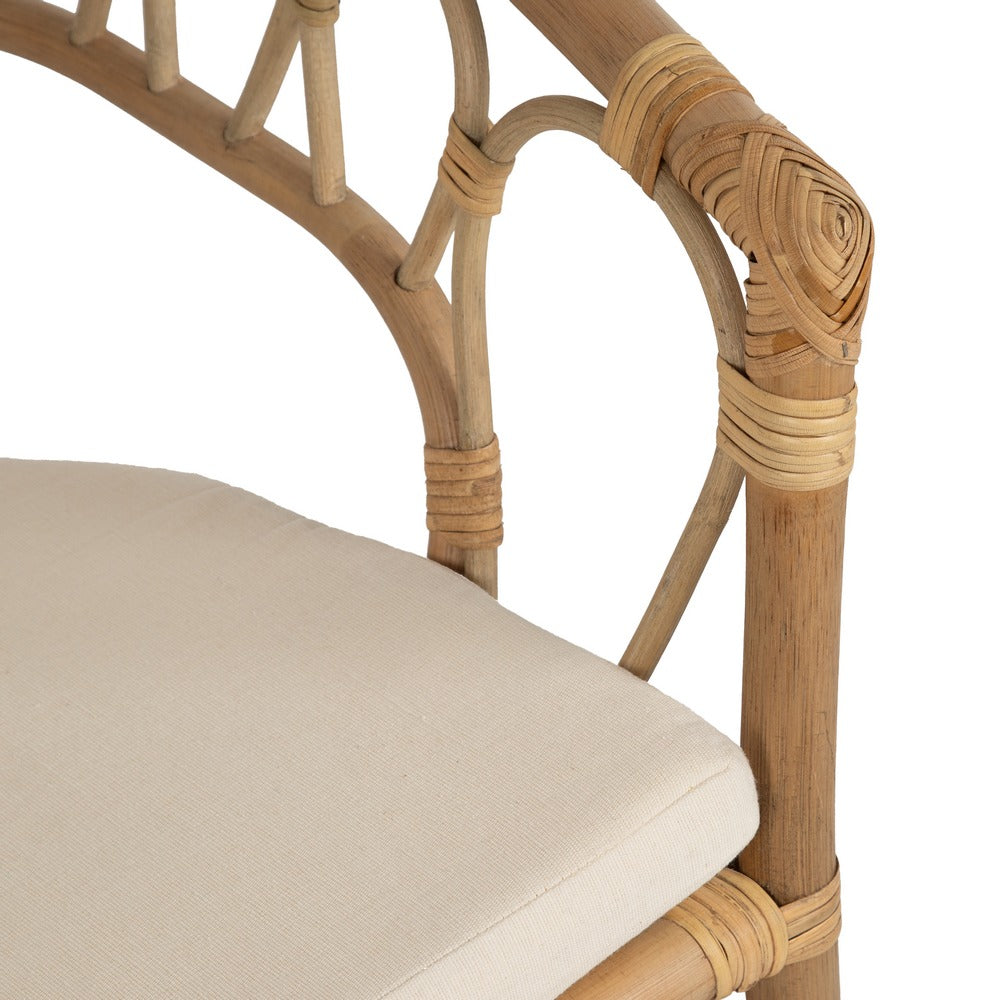 HONEY RATTAN LOUNGE CHAIR 58 X 59 X 78 CM